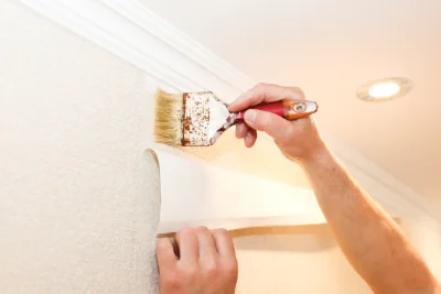 Pose de papier peint à Brombos — revêtements muraux et toiles de verre
